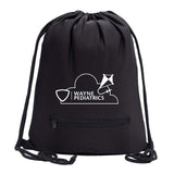 Wayne Pediatrics Drawstring Bag w/ Zipper Pocket Printed - Mato & Hash