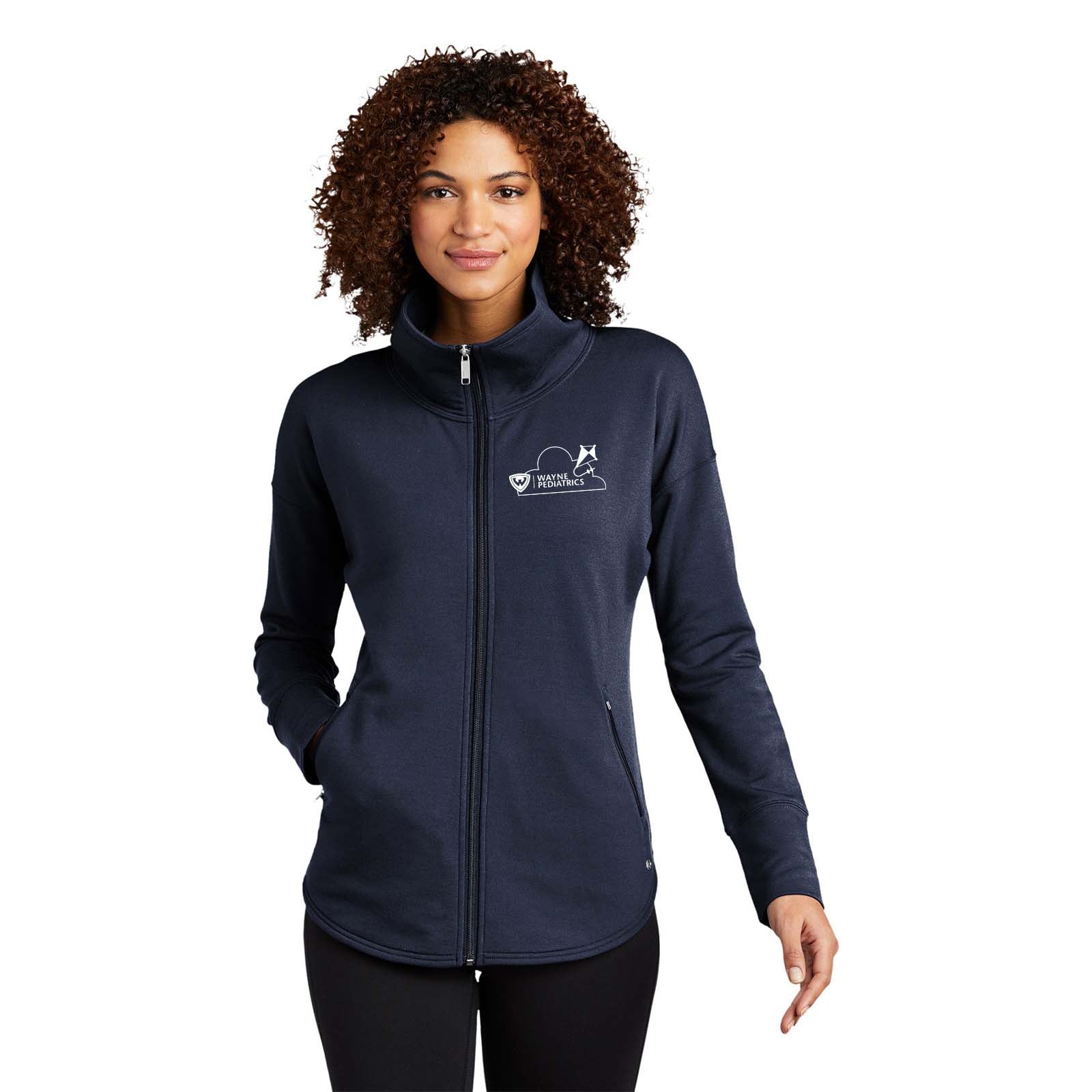 Wayne Pediatrics OGIO® Ladies Luuma Full-Zip Fleece Printed - Mato & Hash