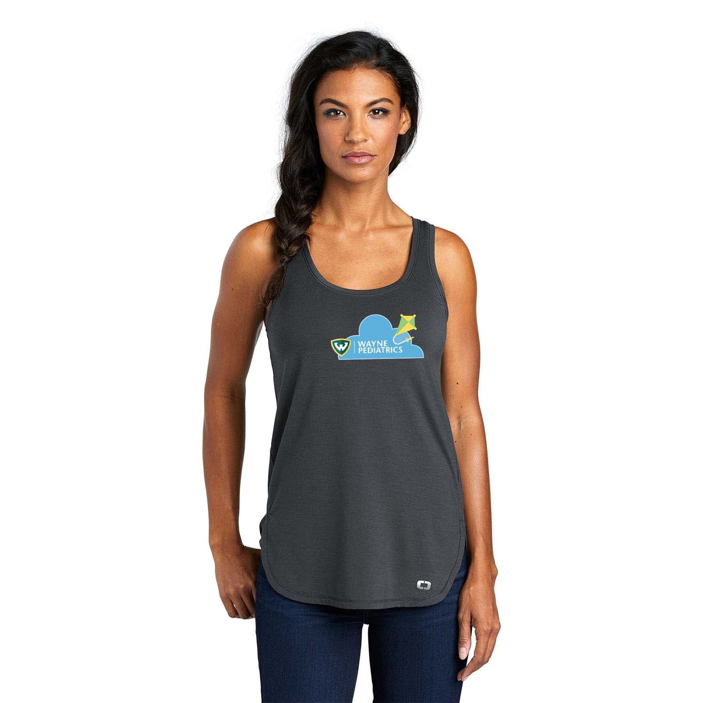 Wayne Pediatrics OGIO ® Ladies Luuma Tank Left Chest Printed - Mato & Hash