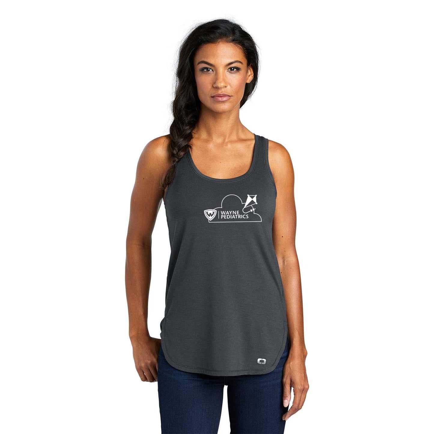 Wayne Pediatrics OGIO ® Ladies Luuma Tank Left Chest Printed - Mato & Hash