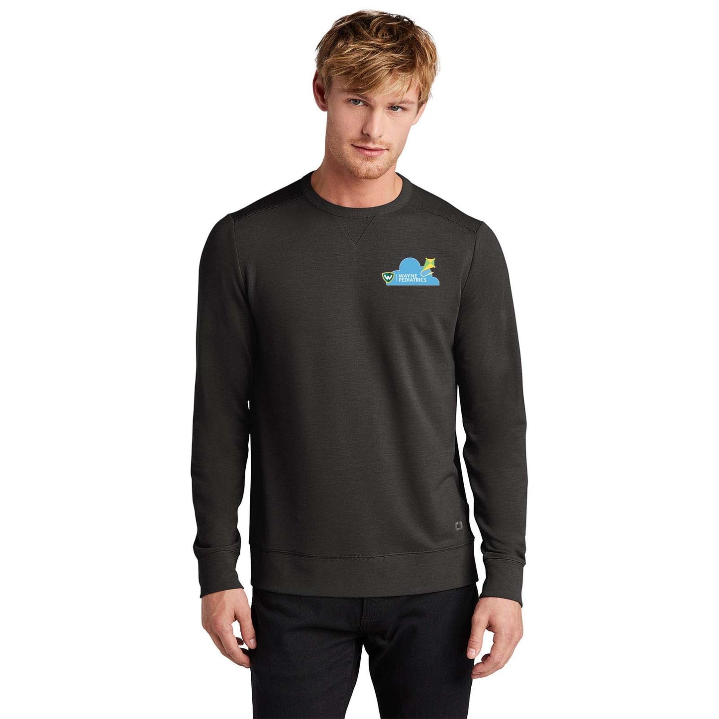 Wayne Pediatrics OGIO® Luuma Flex Long Sleeve Crew Left Chest Printed - Mato & Hash