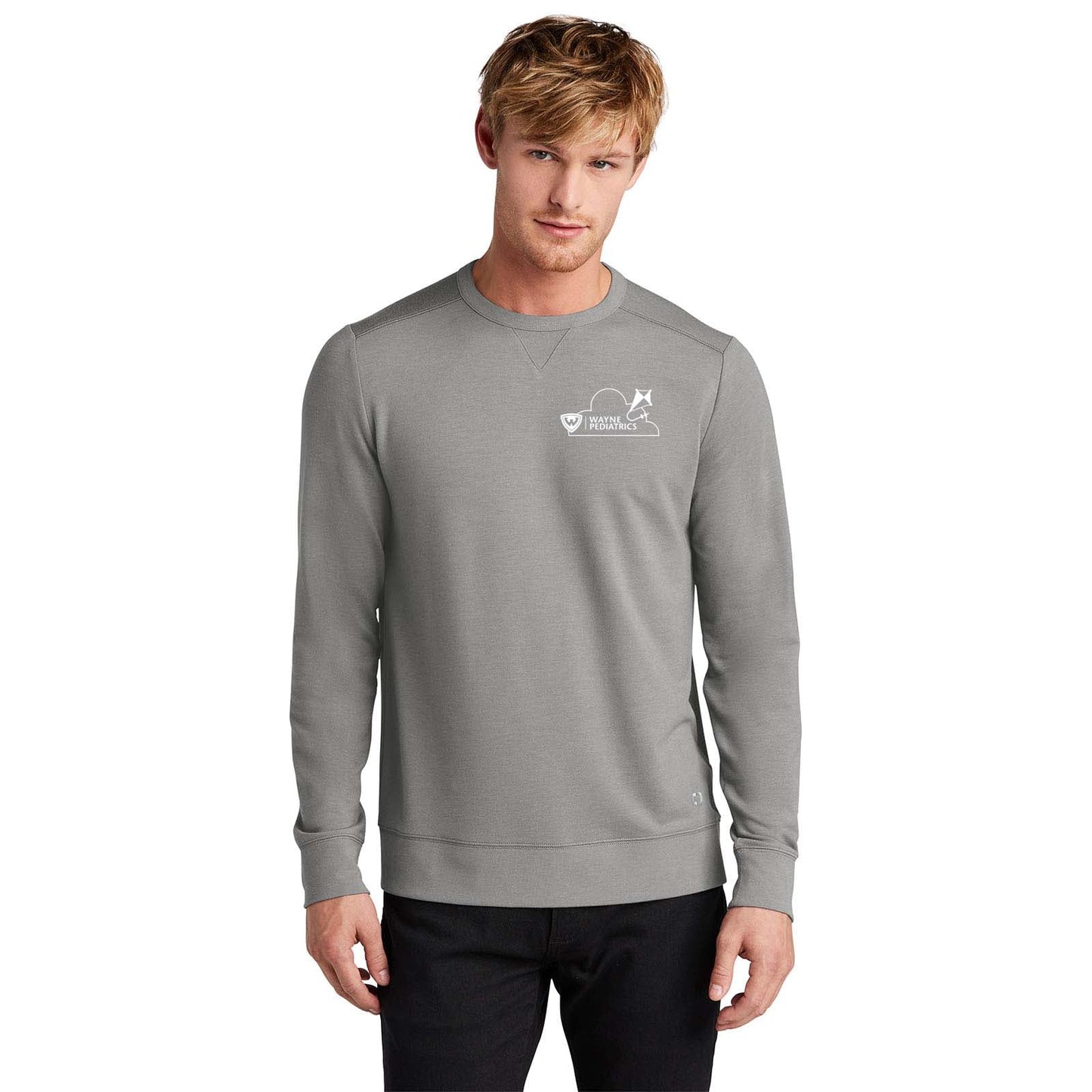 Wayne Pediatrics OGIO® Luuma Flex Long Sleeve Crew Left Chest Printed - Mato & Hash