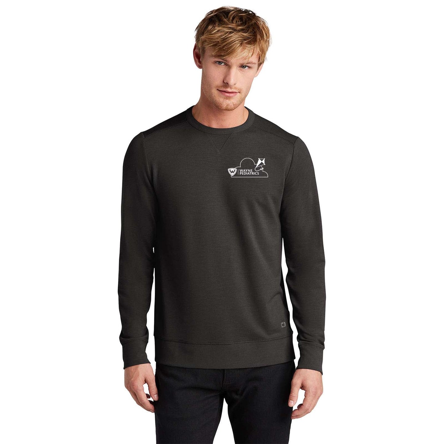 Wayne Pediatrics OGIO® Luuma Flex Long Sleeve Crew Left Chest Printed - Mato & Hash