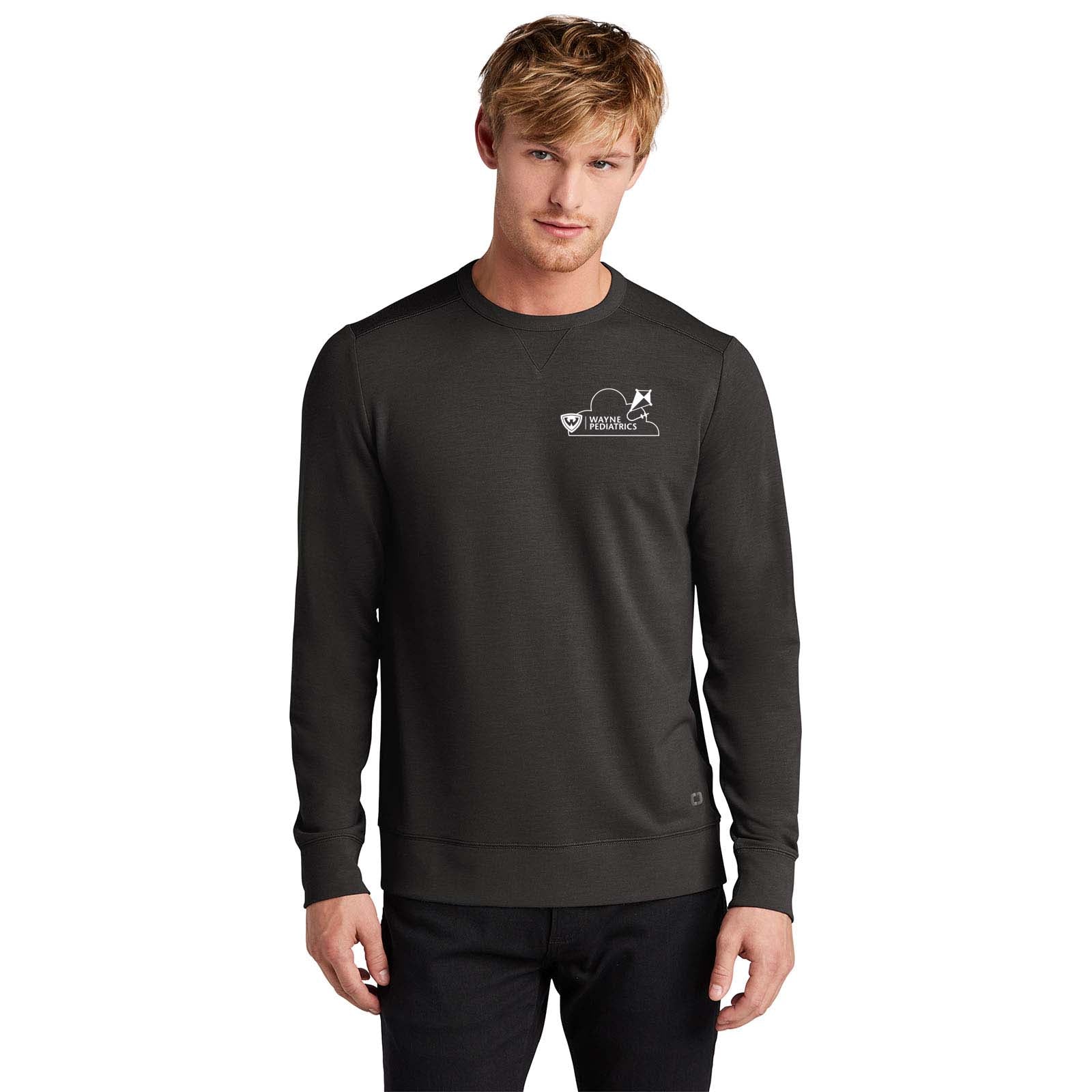 Wayne Pediatrics OGIO® Luuma Flex Long Sleeve Crew Left Chest Printed - Mato & Hash