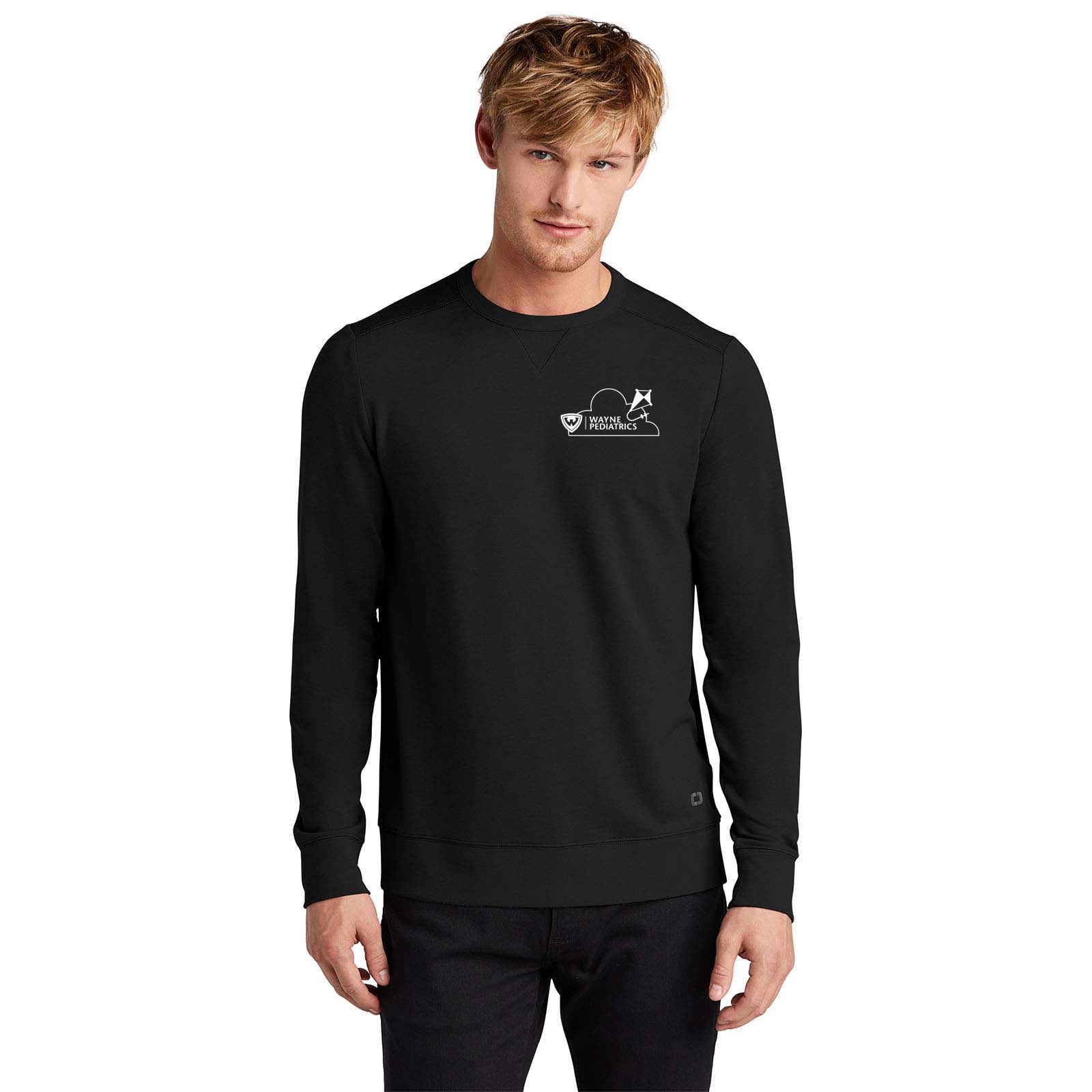 Wayne Pediatrics OGIO® Luuma Flex Long Sleeve Crew Left Chest Printed - Mato & Hash