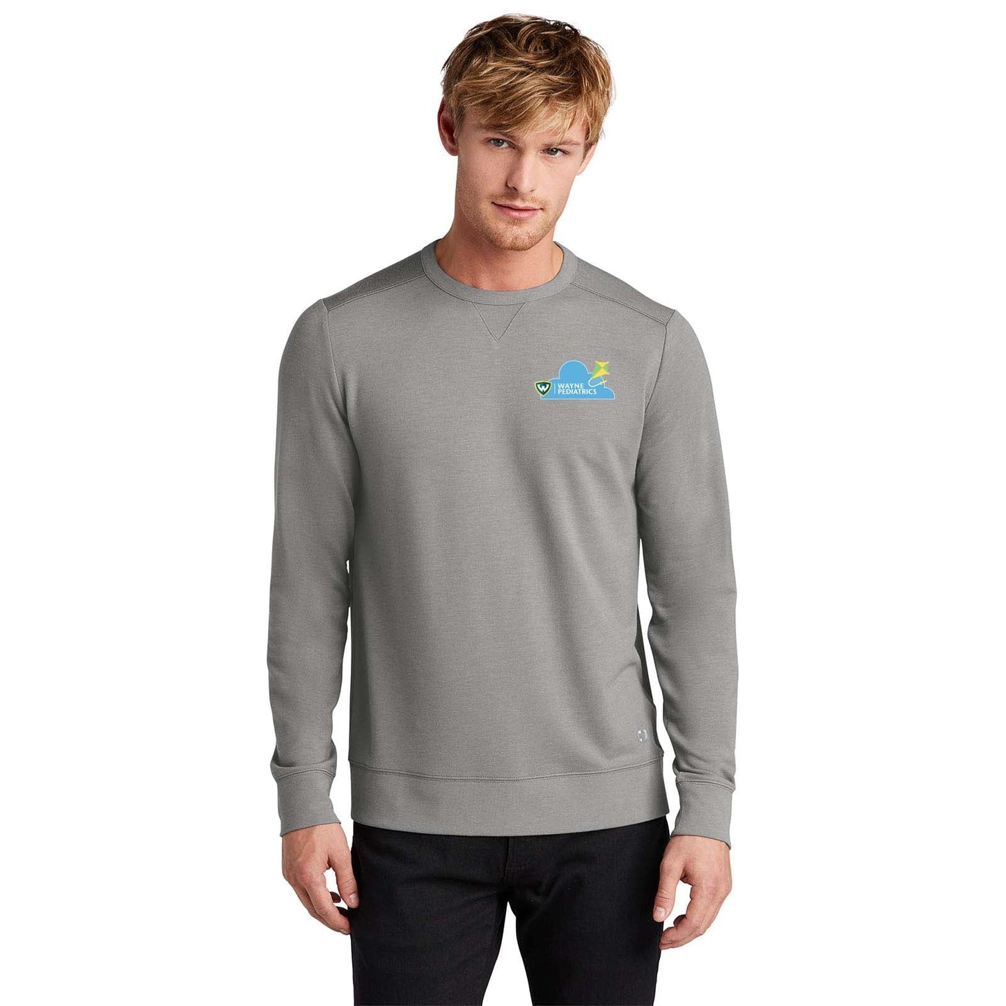 Wayne Pediatrics OGIO® Luuma Flex Long Sleeve Crew Left Chest Printed - Mato & Hash