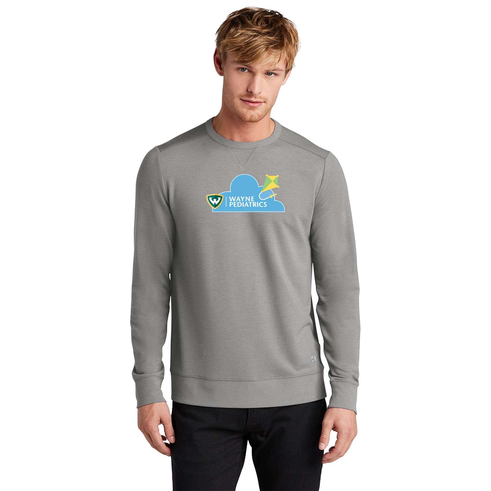 Wayne Pediatrics OGIO® Luuma Flex Long Sleeve Crew Printed - Mato & Hash