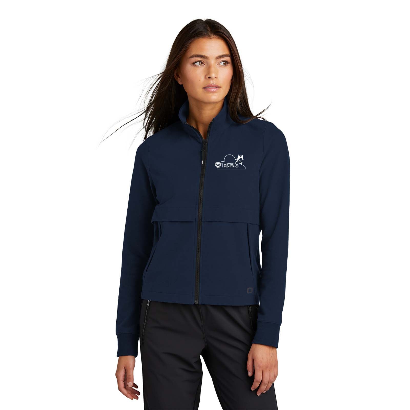 Wayne Pediatrics OGIOÂ® Ladies Outstretch Full-Zip Printed - Mato & Hash