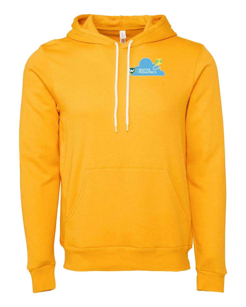 Wayne Pediatricts Bella + Canvas Sponge Fleece Pullover Hoodie Left Chest Printed - Mato & Hash