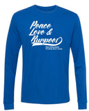 W.B. Fit Body Boot Camp Peace, Love & Burpees Long Sleeve T Shirts - Mato & Hash