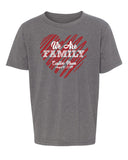 We Are Family - Custom Name & Date on Heart Kids T Shirts - Mato & Hash