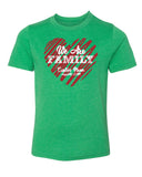 We Are Family - Custom Name & Date on Heart Kids T Shirts - Mato & Hash