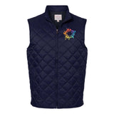 Weatherproof Vintage Diamond Quilted Vest Embroidery - Mato & Hash