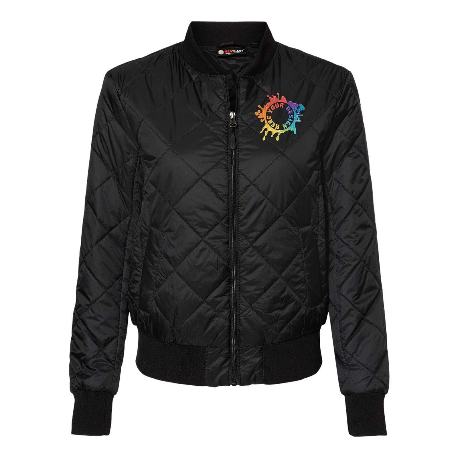Weatherproof - Women's HeatLast™ Quilted Packable Bomber Embroidery - Mato & Hash