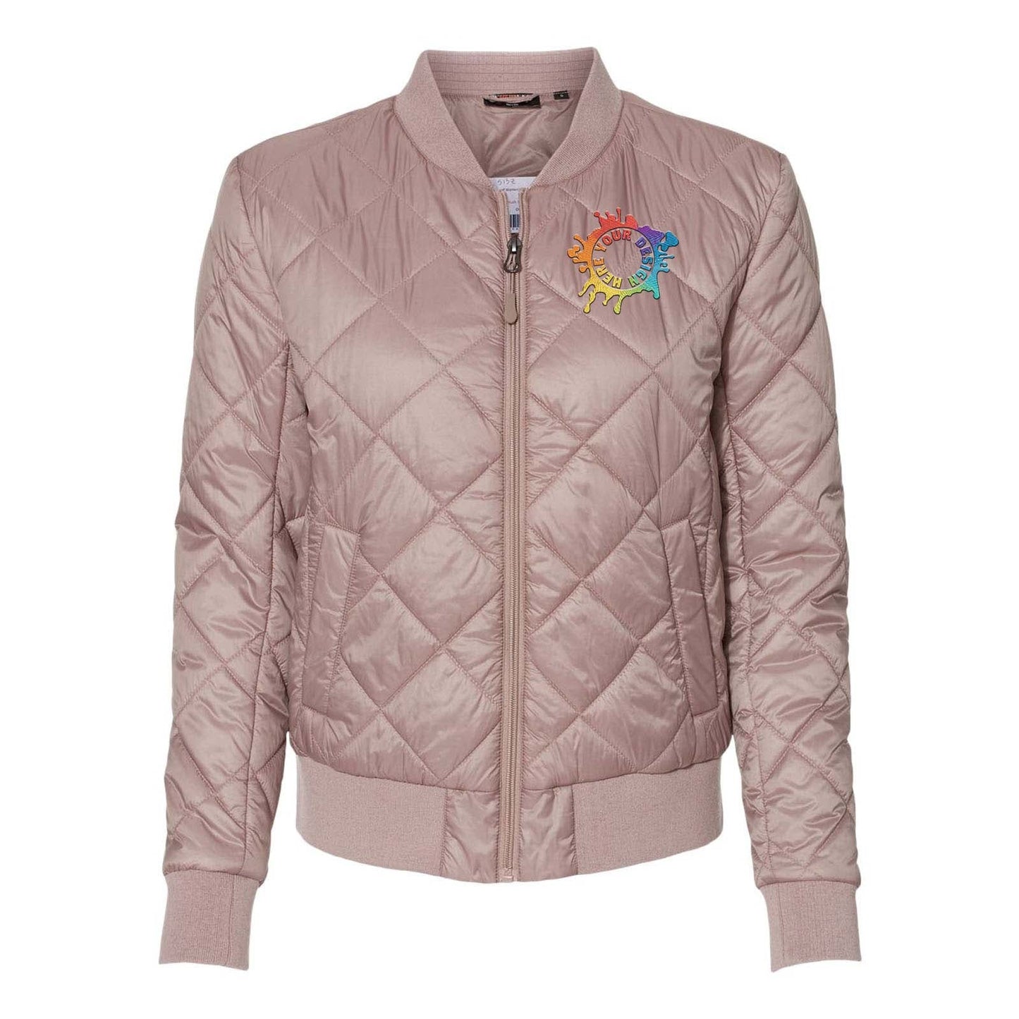 Weatherproof - Women's HeatLast™ Quilted Packable Bomber Embroidery - Mato & Hash