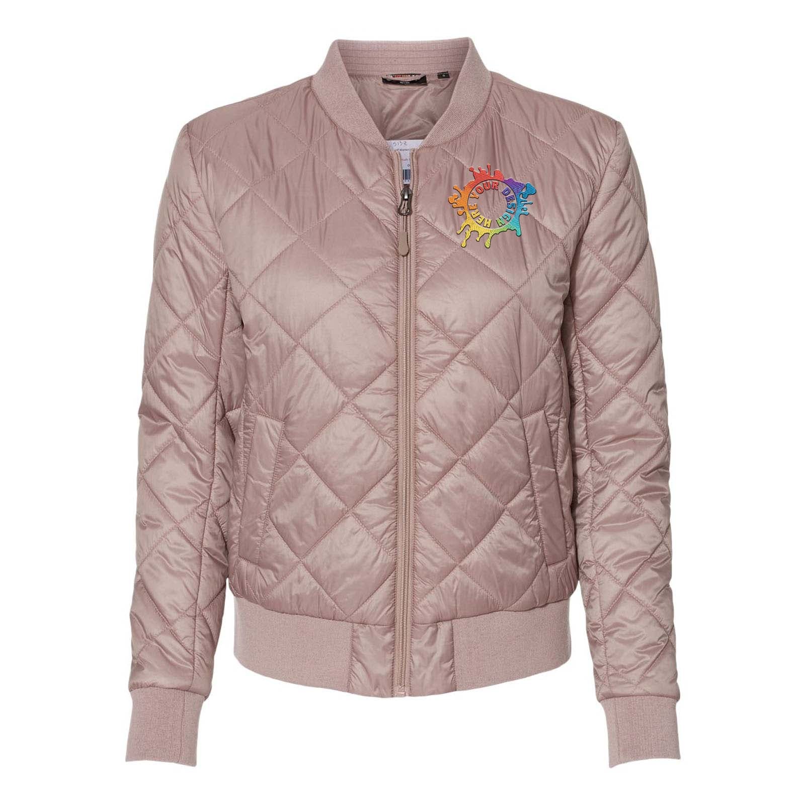 Weatherproof - Women's HeatLast™ Quilted Packable Bomber Embroidery - Mato & Hash