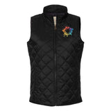 Weatherproof Women's Vintage Diamond Quilted Vest Embroidery