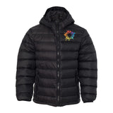 Weatherproof Youth 32 Degrees Packable Hooded Down Jacket Embroidery