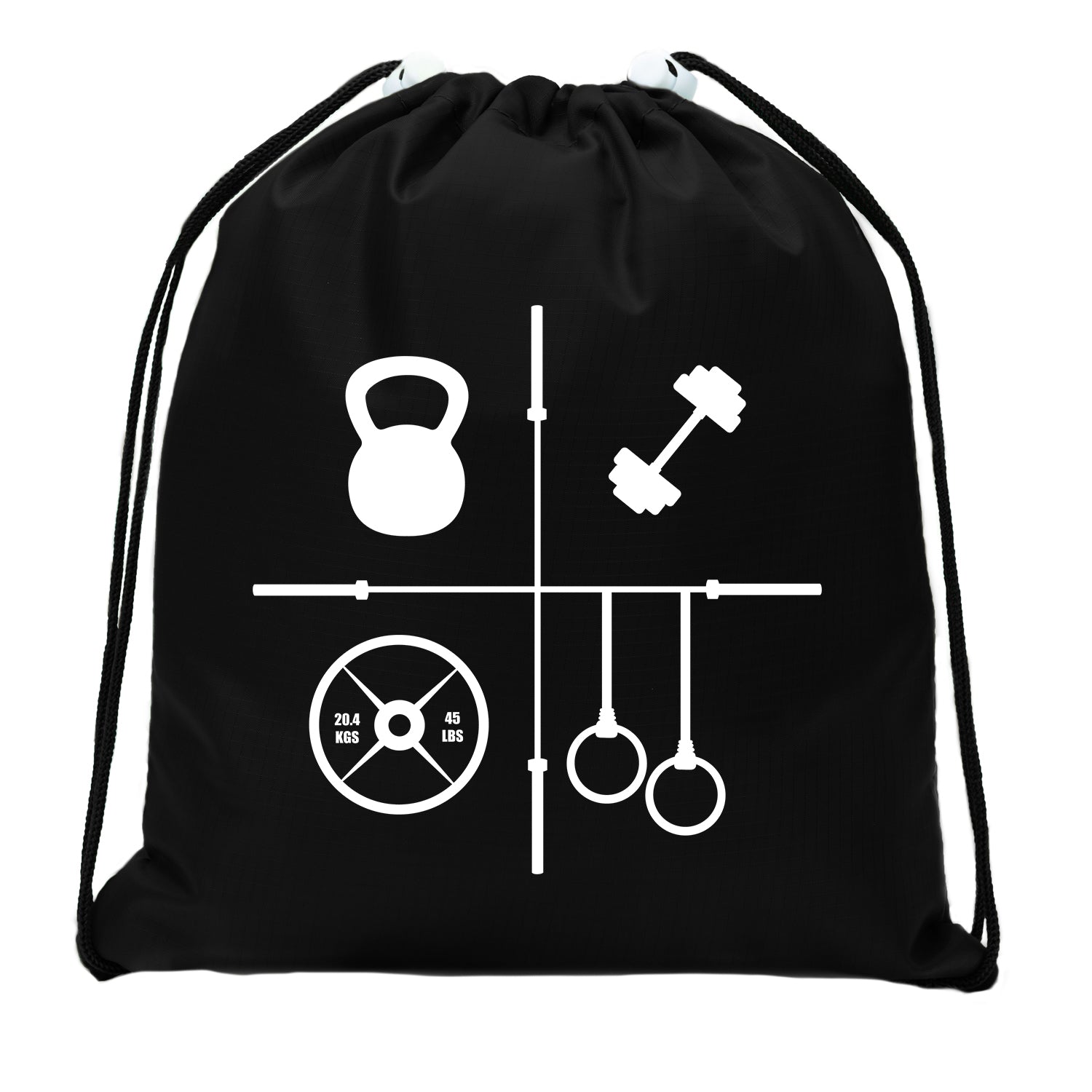 Weights Mini Polyester Drawstring Bag - Mato & Hash