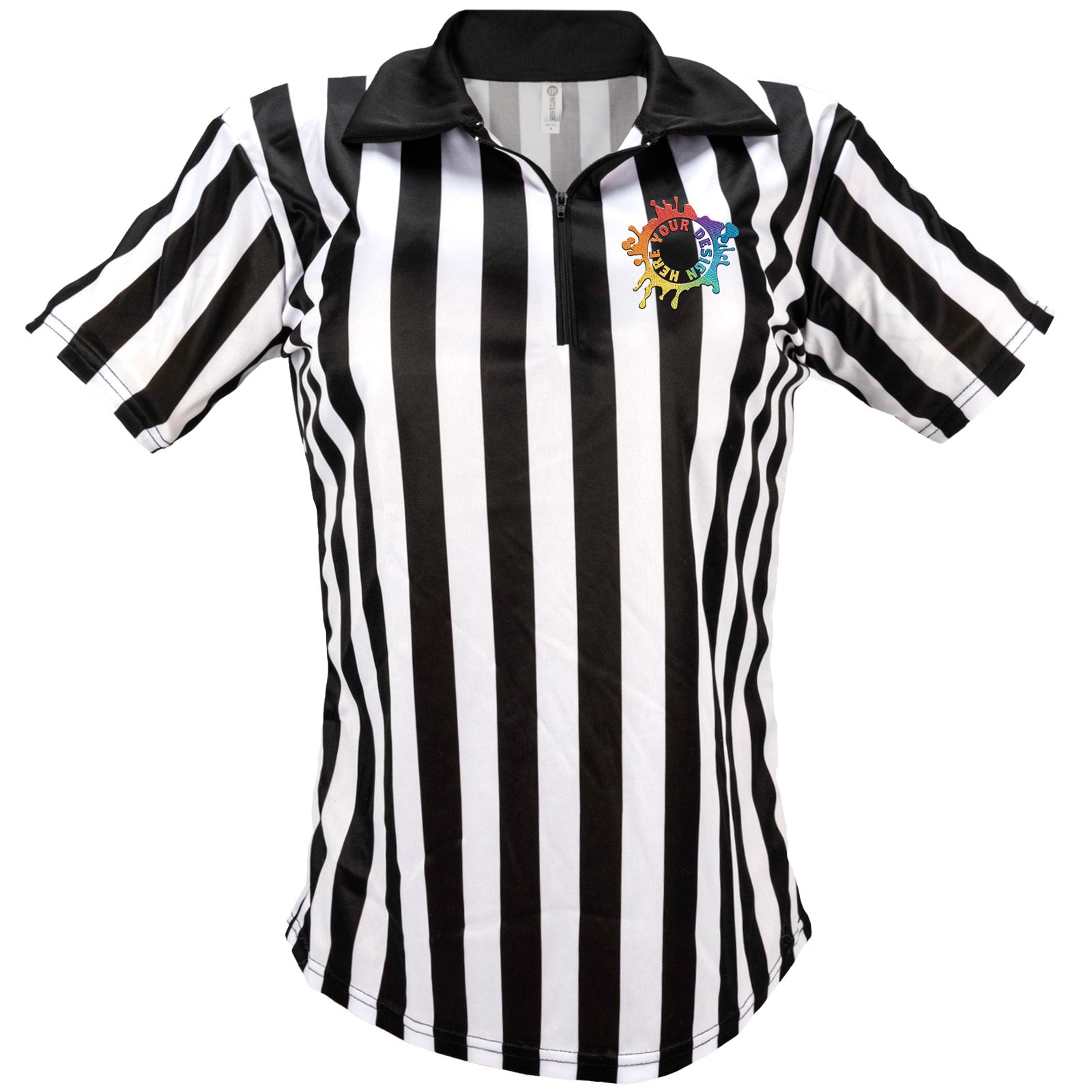 Women's 1/4 Zip Referee Shirt For Officials and Uniforms W/ Embroidery - Mato & Hash