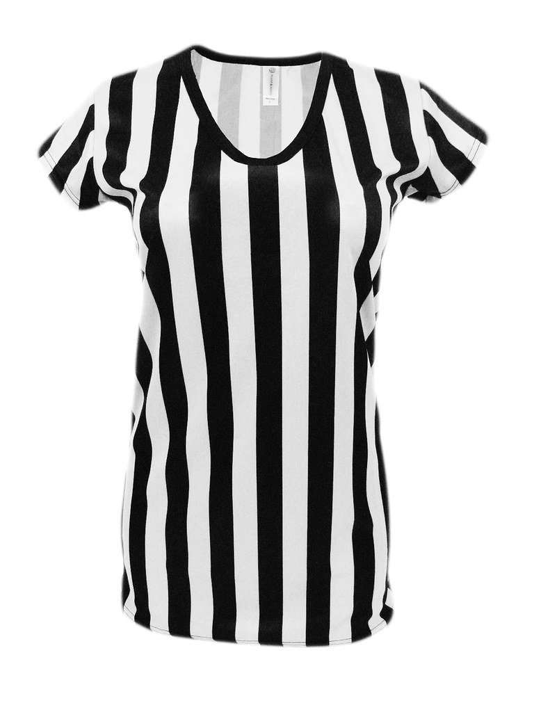 Women's V-Neck Referee Shirts for Ref Uniforms or Costumes - Mato & Hash