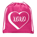 Accessory - Valentine's Day Bags, Mini Drawstring Cinch Backpacks, Valentines Day Gift Bags - XOXO