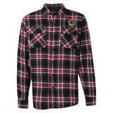 Yarn-Dyed Long Sleeve Flannel Shirt Embroidery - Mato & Hash