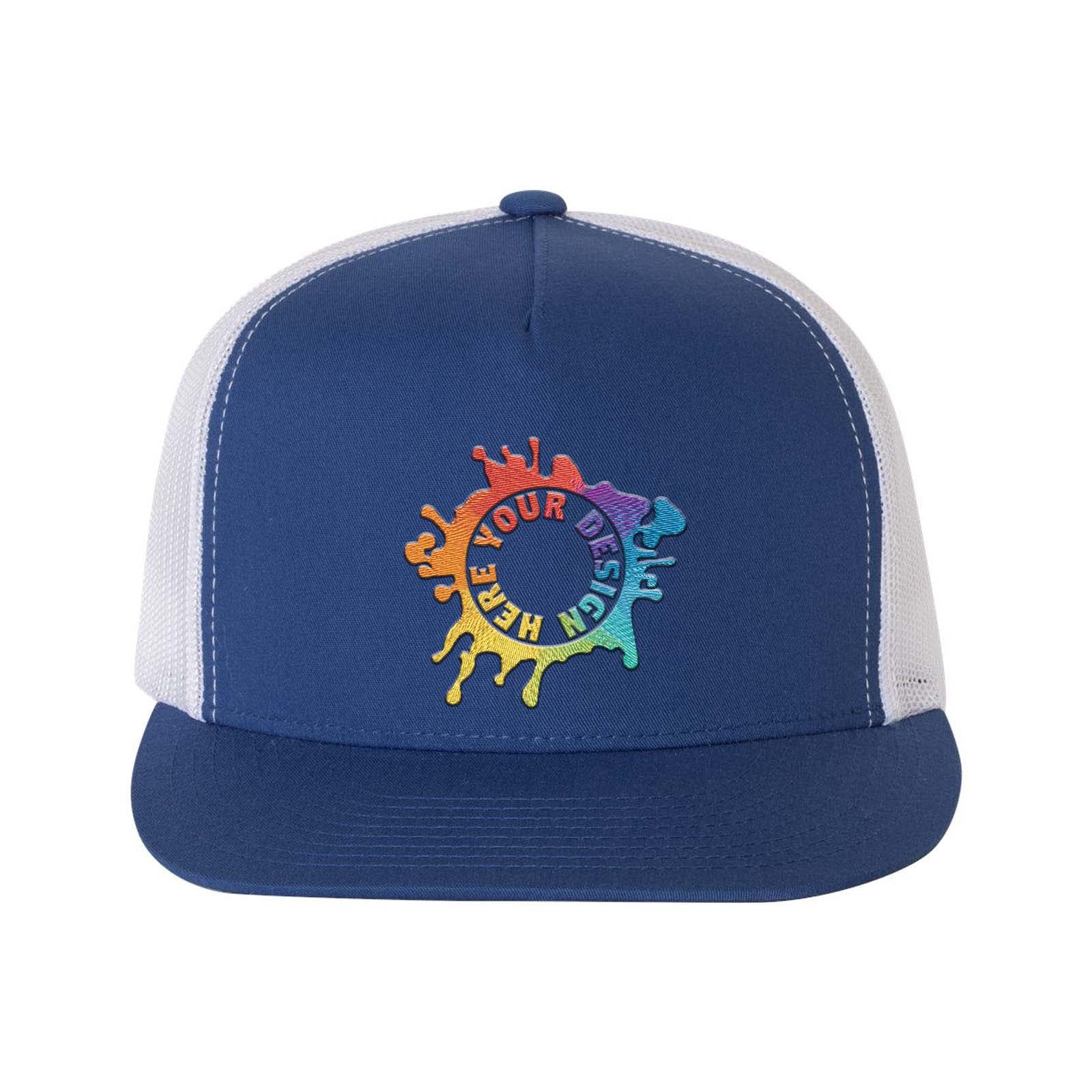 YP Classics Flat Bill Trucker Cap Embroidery - Mato & Hash
