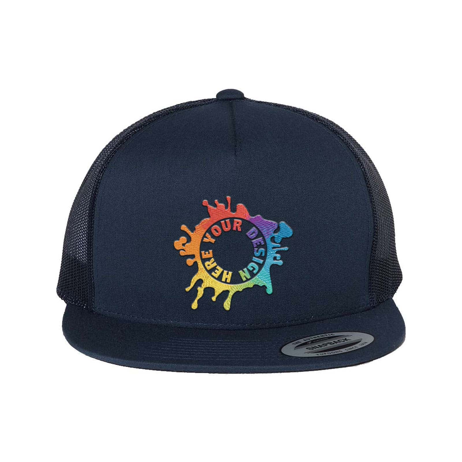 YP Classics Flat Bill Trucker Cap Embroidery - Mato & Hash