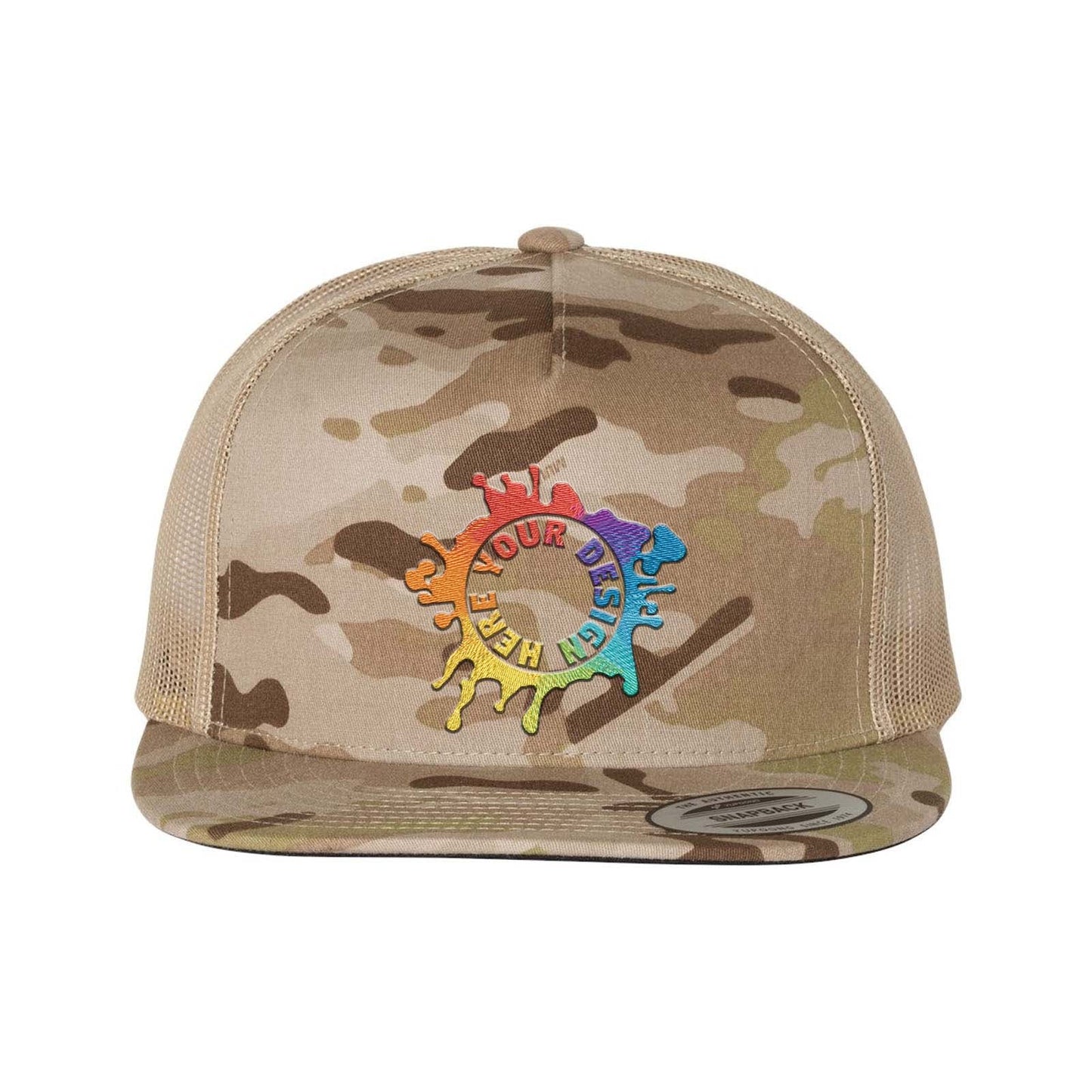 YP Classics Flat Bill Trucker Cap Embroidery - Mato & Hash