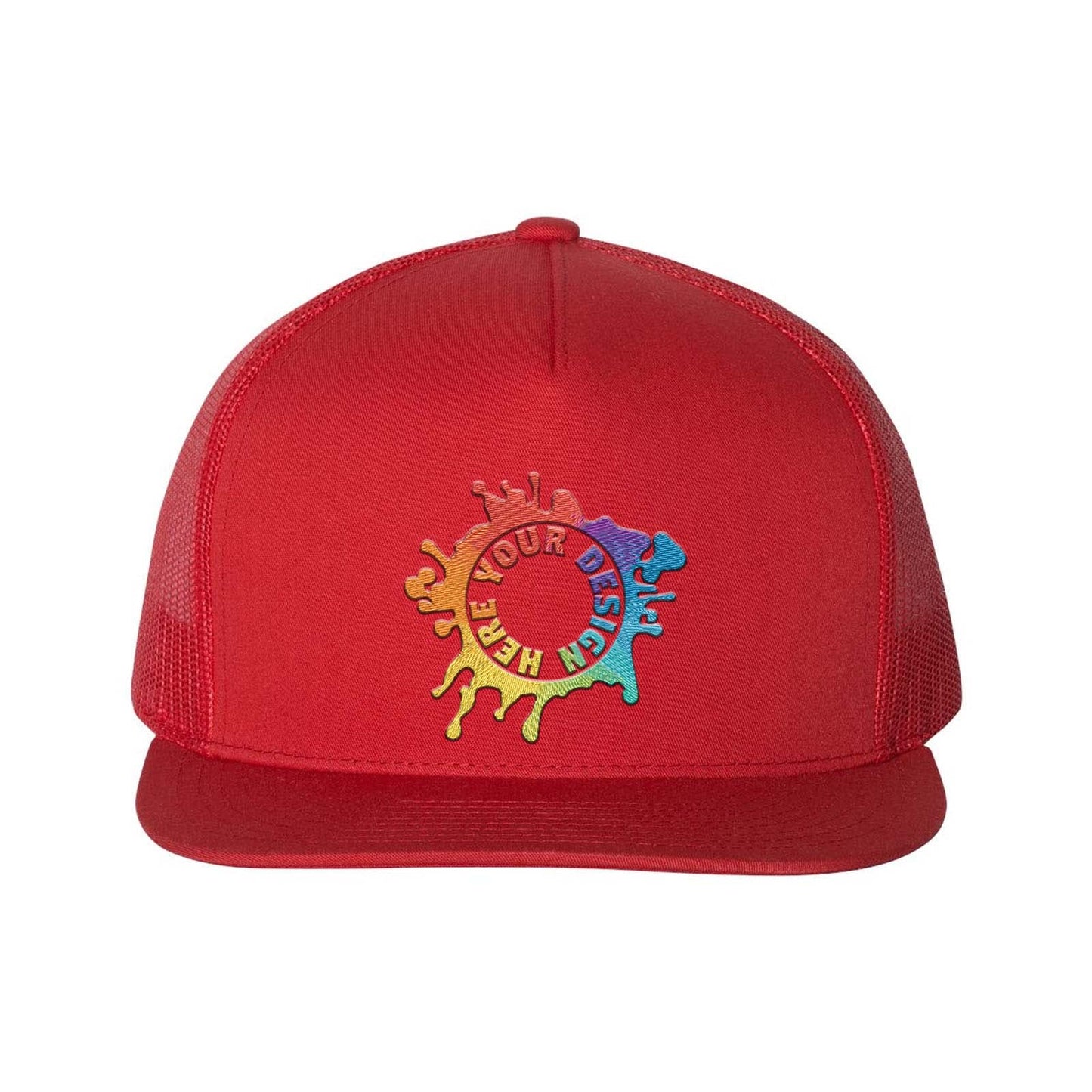 YP Classics Flat Bill Trucker Cap Embroidery - Mato & Hash