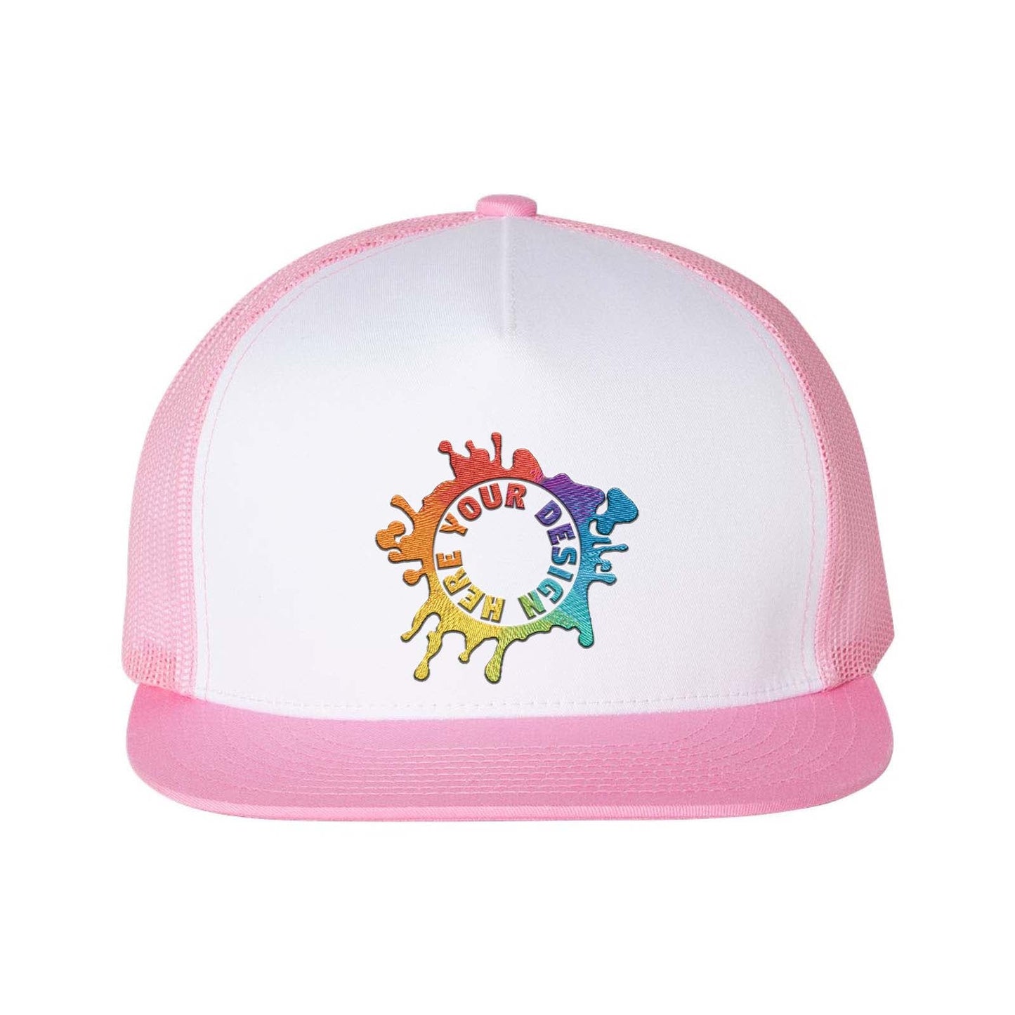 YP Classics Flat Bill Trucker Cap Embroidery - Mato & Hash