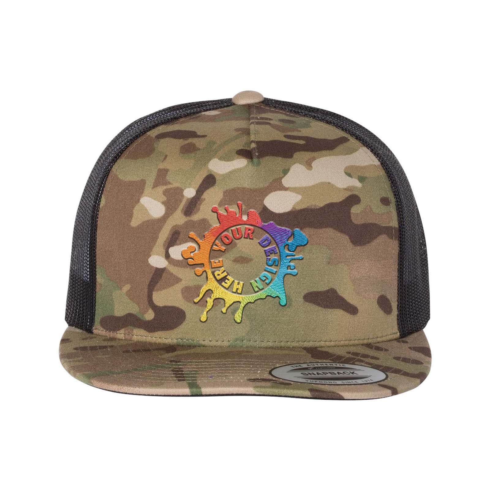 YP Classics Flat Bill Trucker Cap Embroidery - Mato & Hash