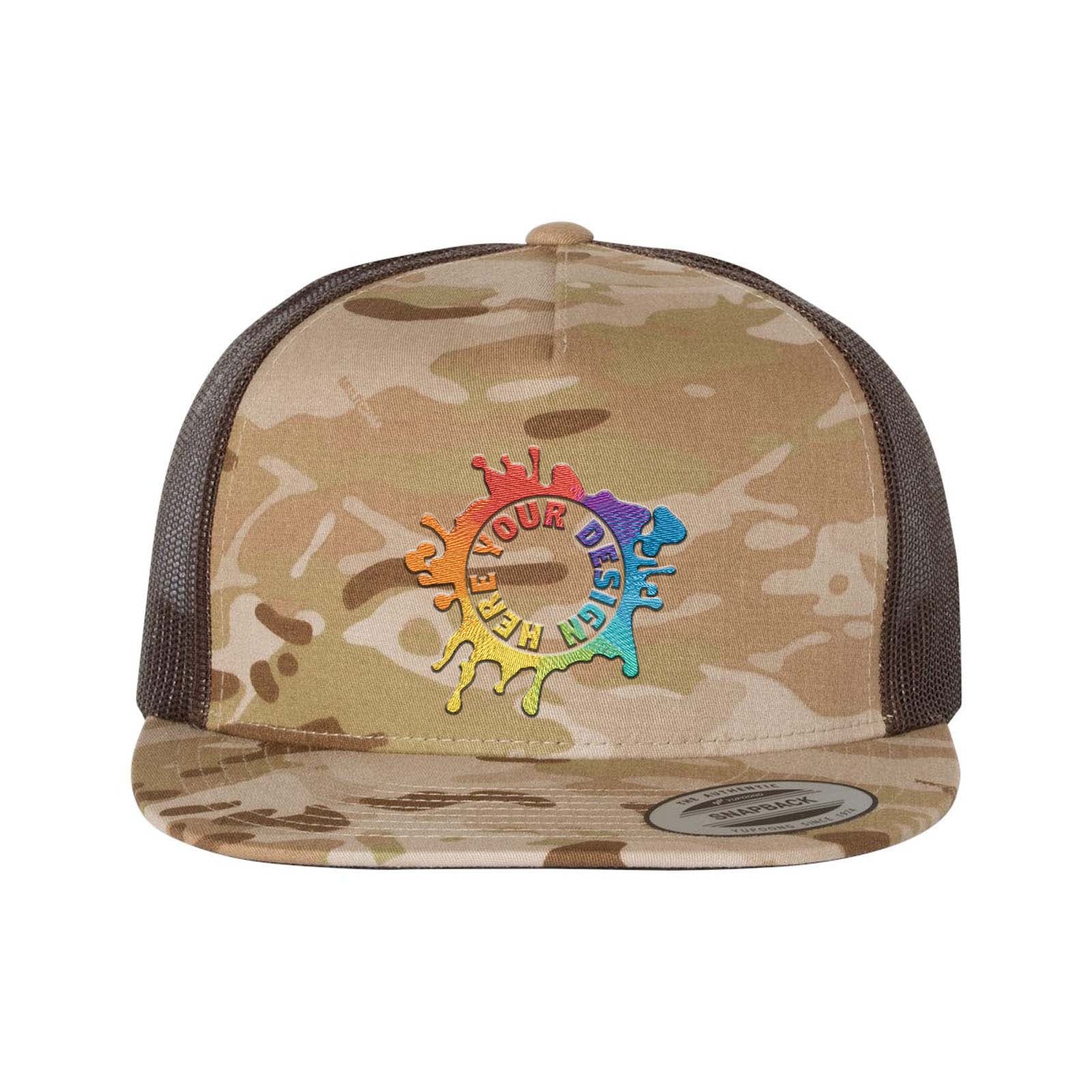 YP Classics Flat Bill Trucker Cap Embroidery - Mato & Hash