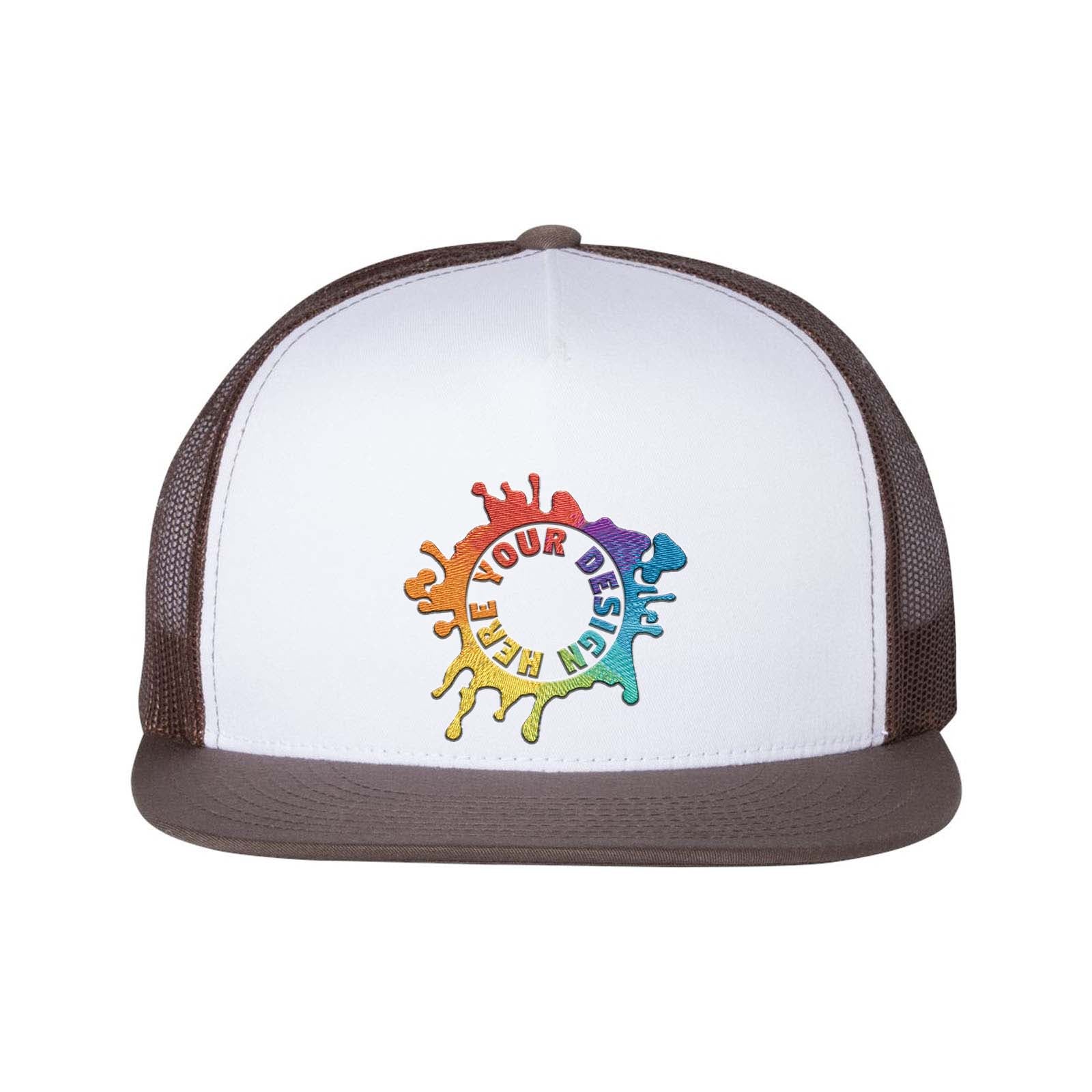 YP Classics Flat Bill Trucker Cap Embroidery - Mato & Hash