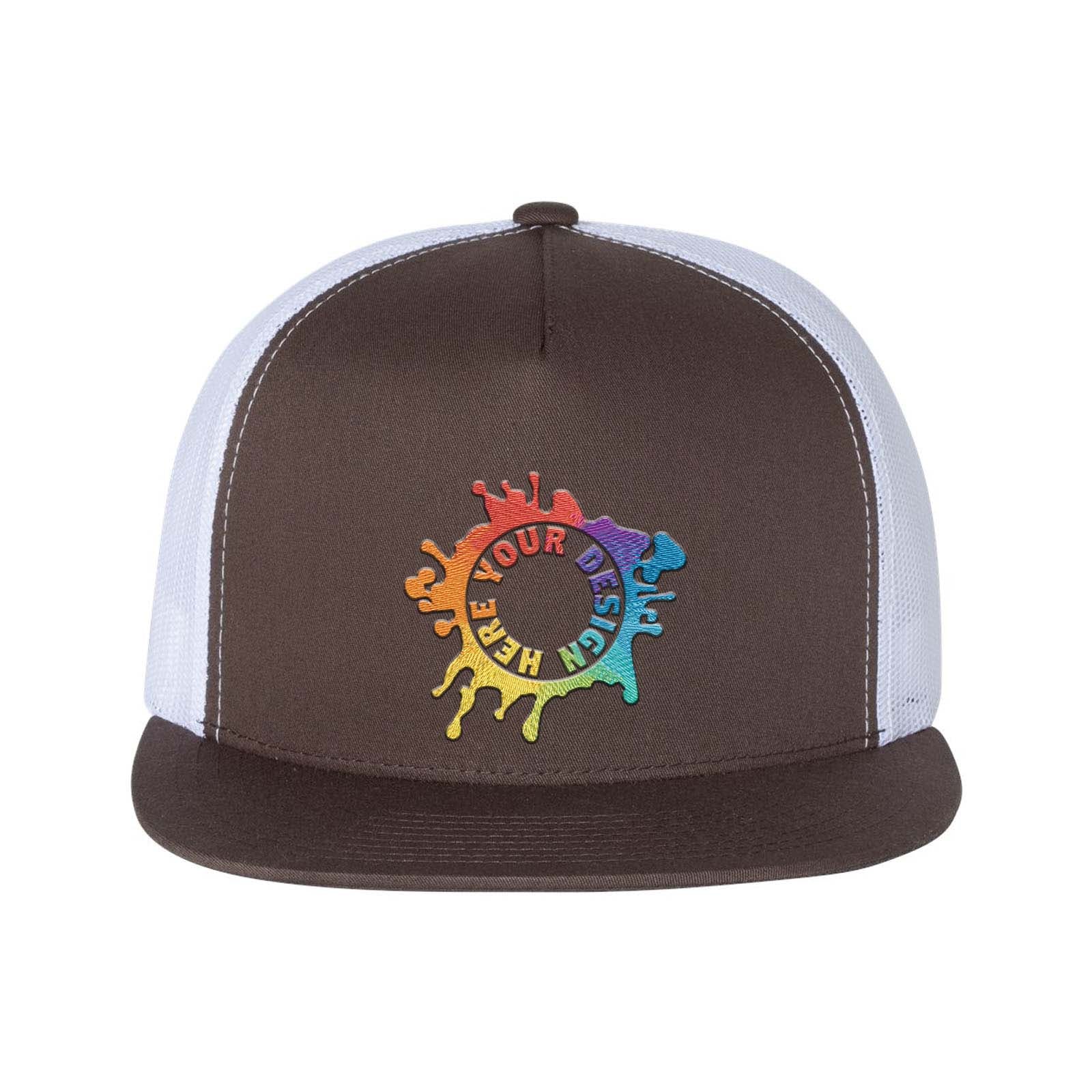 YP Classics Flat Bill Trucker Cap Embroidery - Mato & Hash