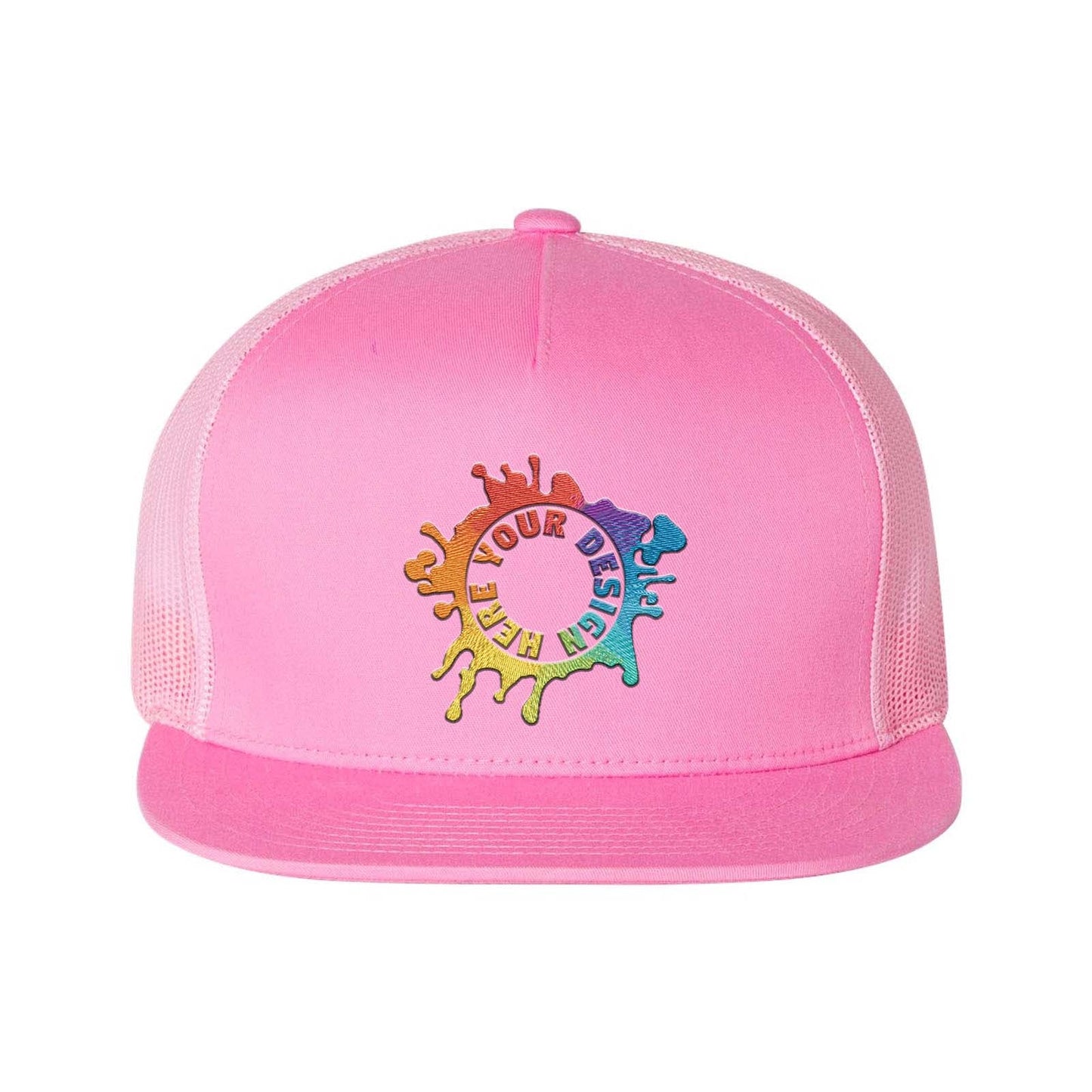 YP Classics Flat Bill Trucker Cap Embroidery - Mato & Hash