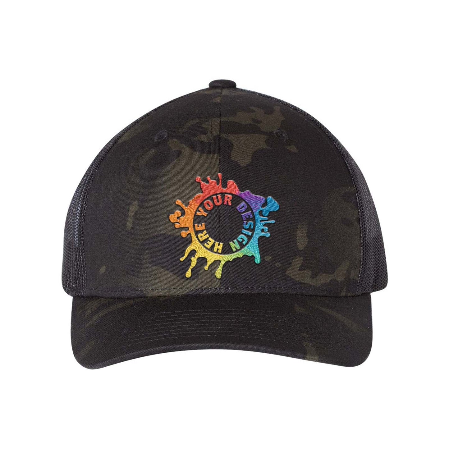 YP Classics Six-Panel Retro Trucker Cap Embroidery - Mato & Hash