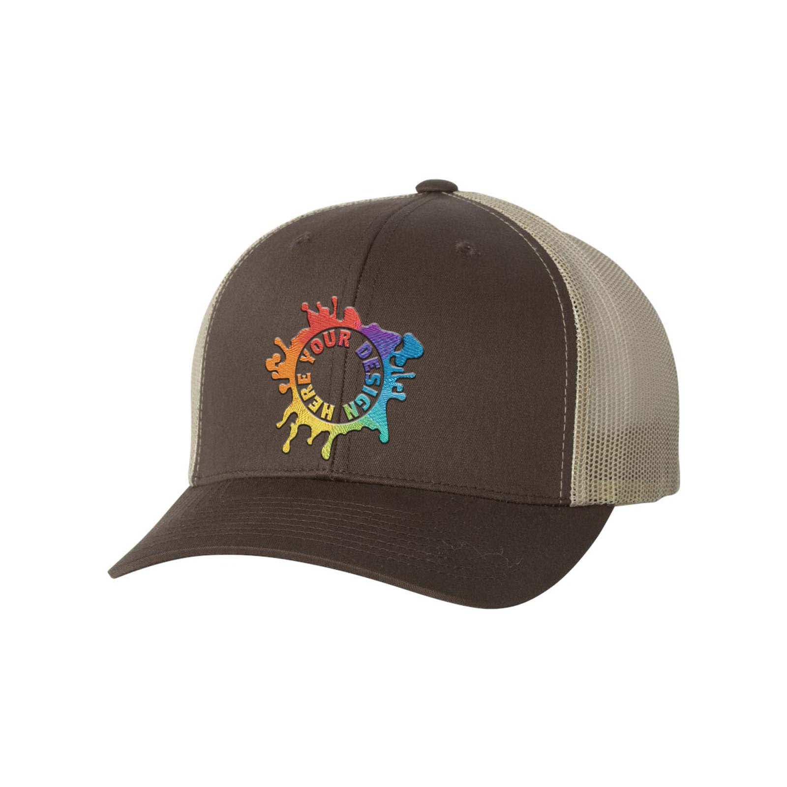 YP Classics Six-Panel Retro Trucker Cap Embroidery - Mato & Hash