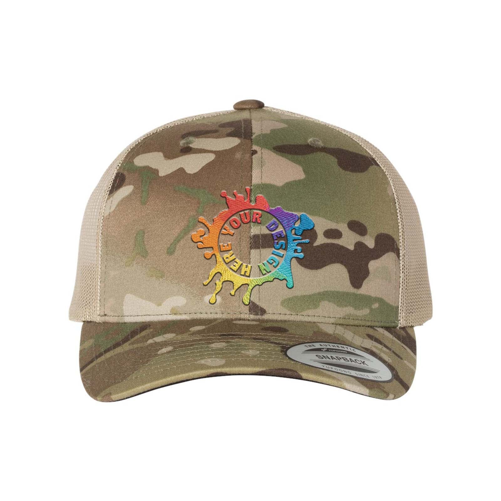 YP Classics Six-Panel Retro Trucker Cap Embroidery - Mato & Hash