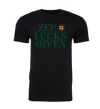 Zero Lucks Given + Shamrock Unisex T Shirts