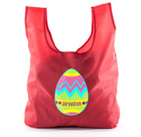 Zig Zag Easter Egg Custom Name Nylon Tote Bag - Mato & Hash
